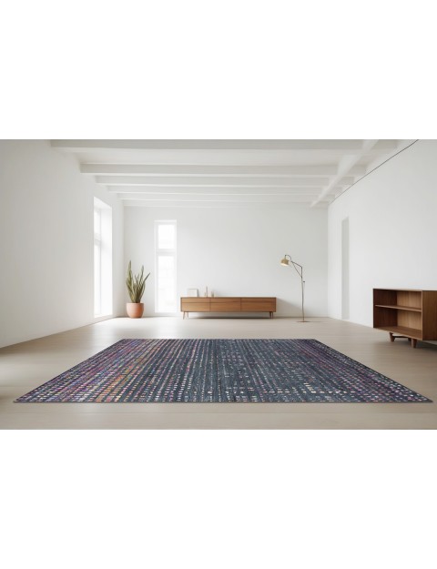 Black India Taj Wool & Silk  312 x 256 cm