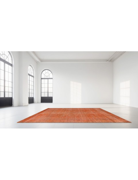 Orange Turc Tapis Persan vintage  285 x 165 cm
