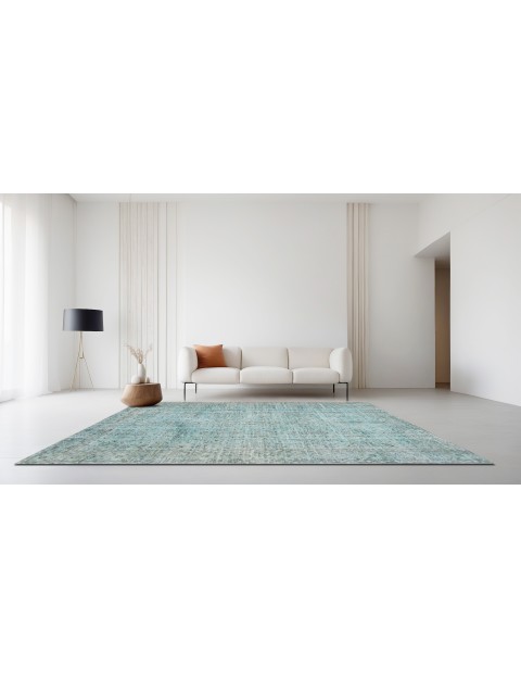 Blu Turco Tappeto vintage  262 x 160 cm