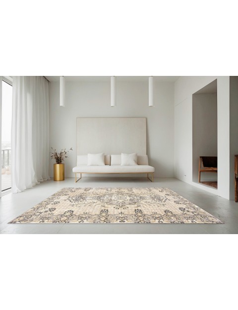 Beige Türkei Vintage Teppich  273 x 168 cm