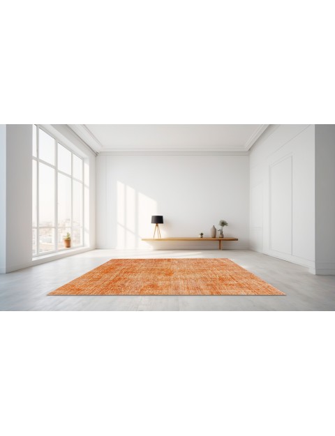 Orange Türkei Vintage Teppich  270 x 200 cm