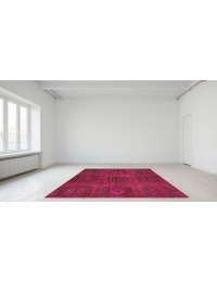 Rojo Persa Alfombra vintage 129 x 127 cm - view 3