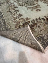 Blauw Turkije  Vintage Tapijt  292 x 209 cm