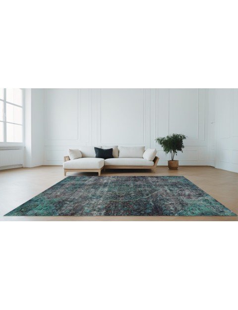 Vert Persan Tapis Vintage  313 x 194 cm