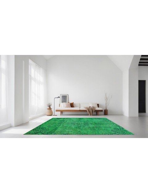 Vert Persan Tapis Vintage  274 x 180 cm