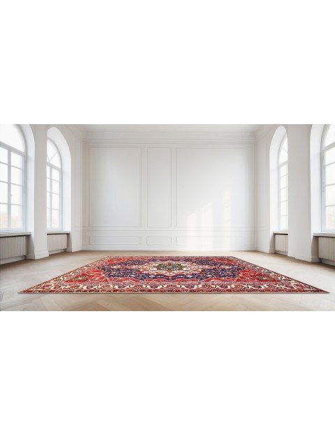 Blau Persien Bakhtiar Patina  310 x 223 cm