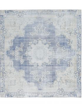 Quadrat Vintage Teppich  blau <br/>250 x 250 cm