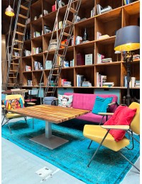 Azul Turquía Alfombra Vintage  290 x 184 cm