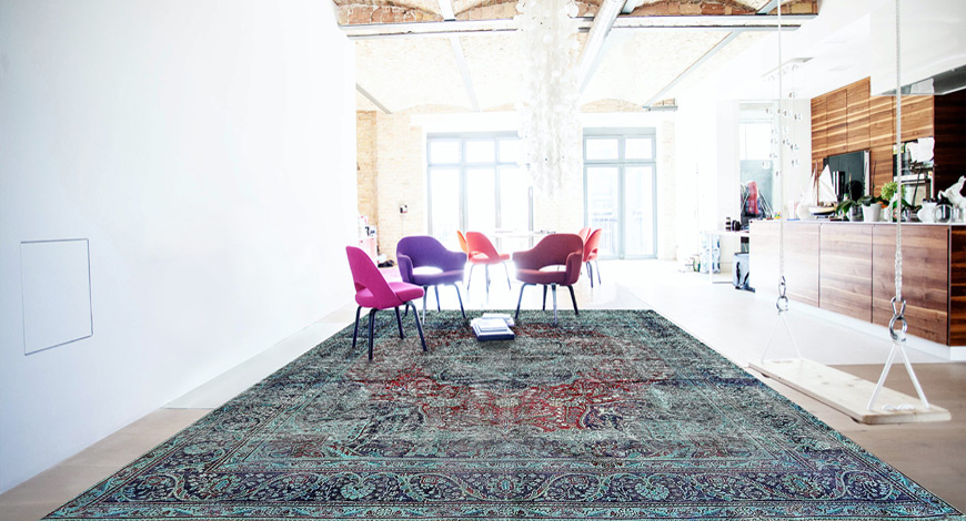 alfombra modernas vintage turquia