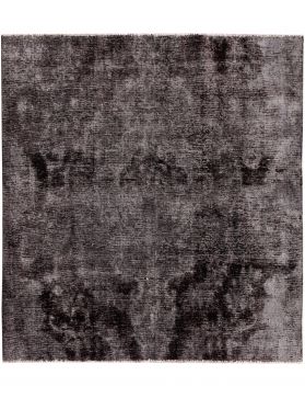 Persischer Vintage Teppich 183 x 205 schwarz