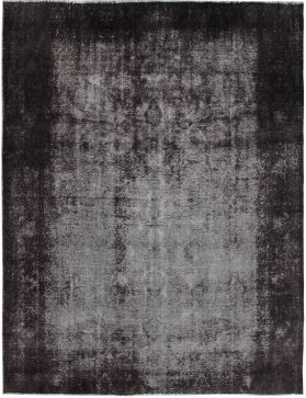 Persischer Vintage Teppich 367 x 294 schwarz