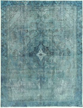 Tappeto vintage persiano 345 x 258 blu