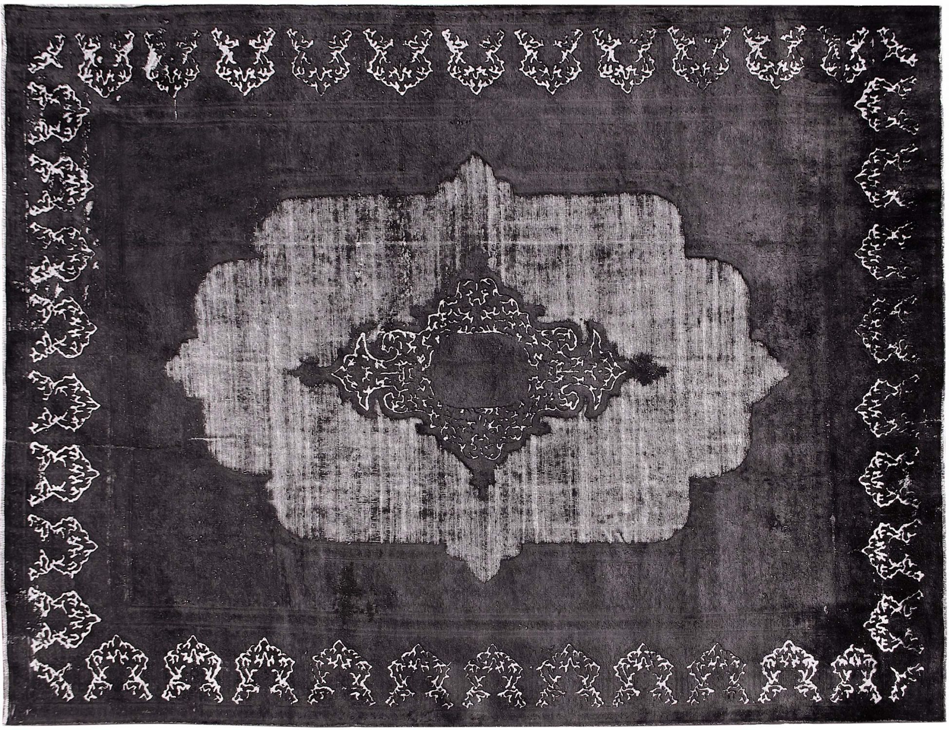 Tappeto vintage persiano  nero <br/>413 x 288 cm