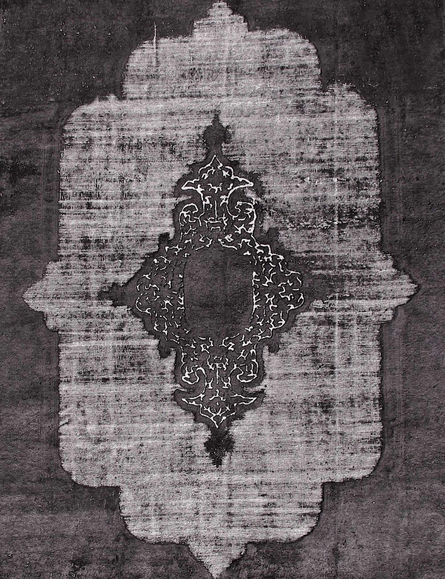 Persischer Vintage Teppich  schwarz <br/>413 x 288 cm