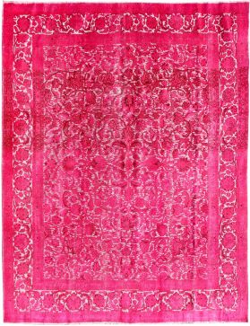 Persisk vintage teppe 348 x 300 rosa