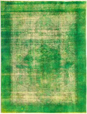 Persian Vintage Carpet 277 x 177 green 