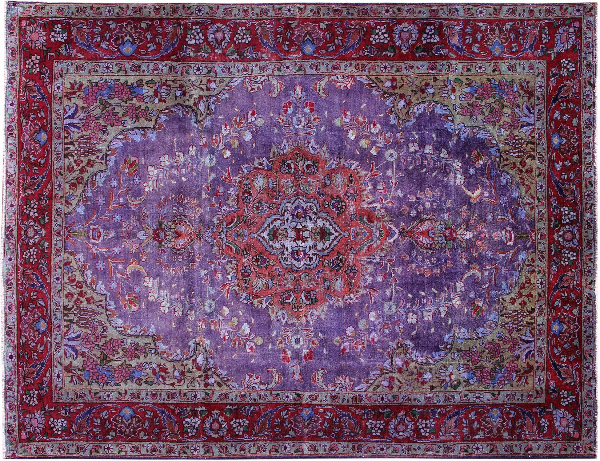 Tappeto vintage persiano  viola <br/>295 x 200 cm