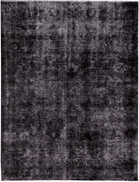 Schwarz Persien Persischer Vintage Teppich  284 x 200 cm