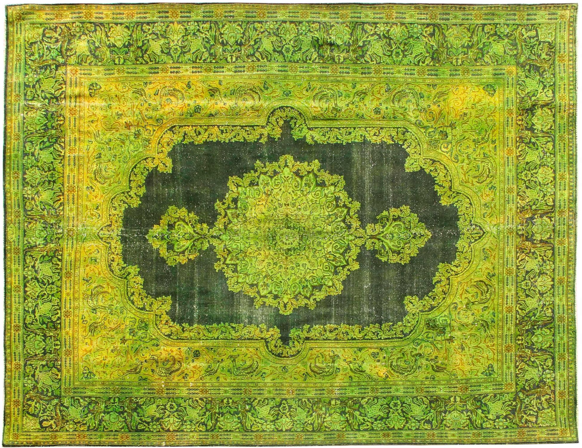 Perzisch Vintage Tapijt  geel <br/>374 x 300 cm