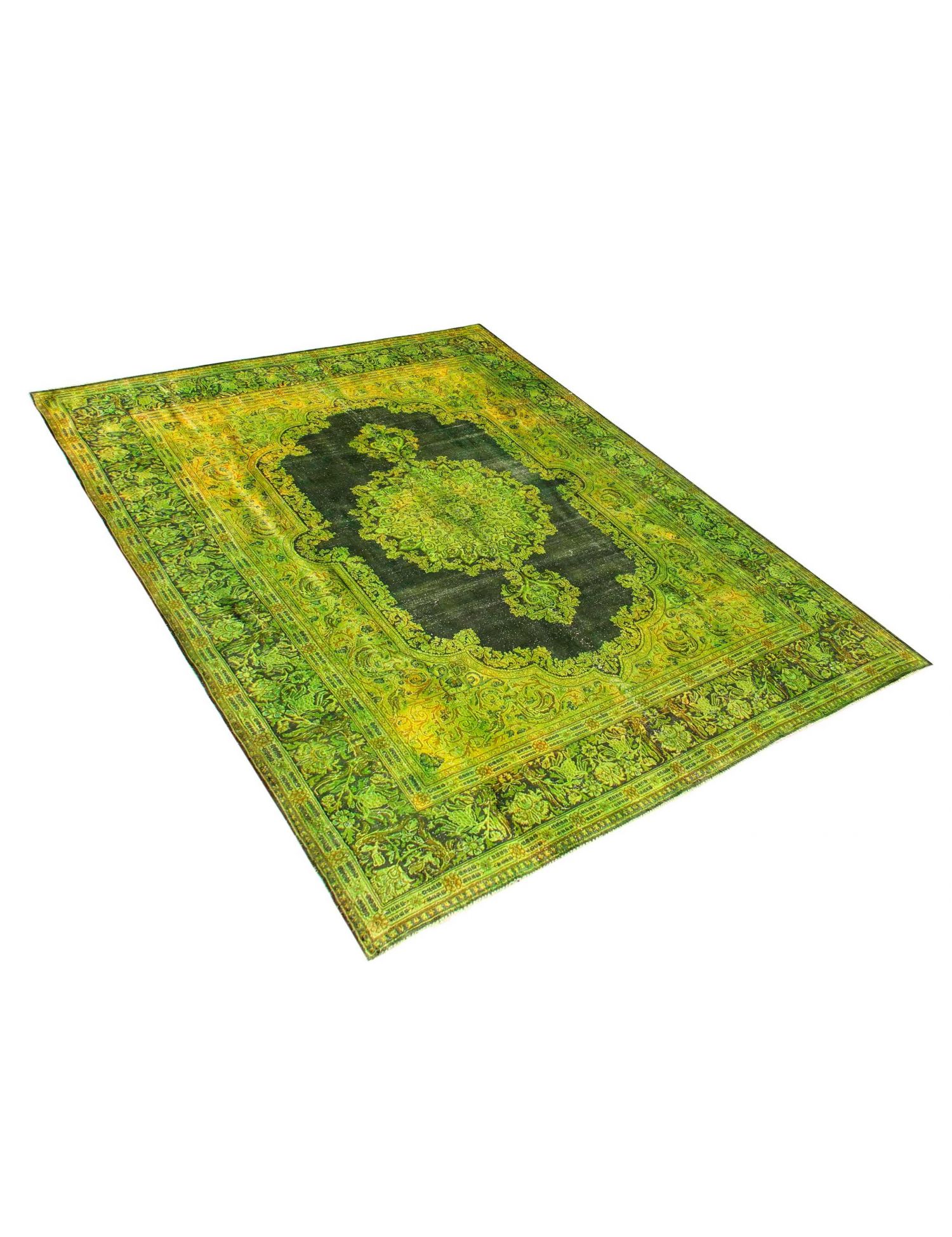 Tappeto vintage persiano  giallo <br/>374 x 300 cm