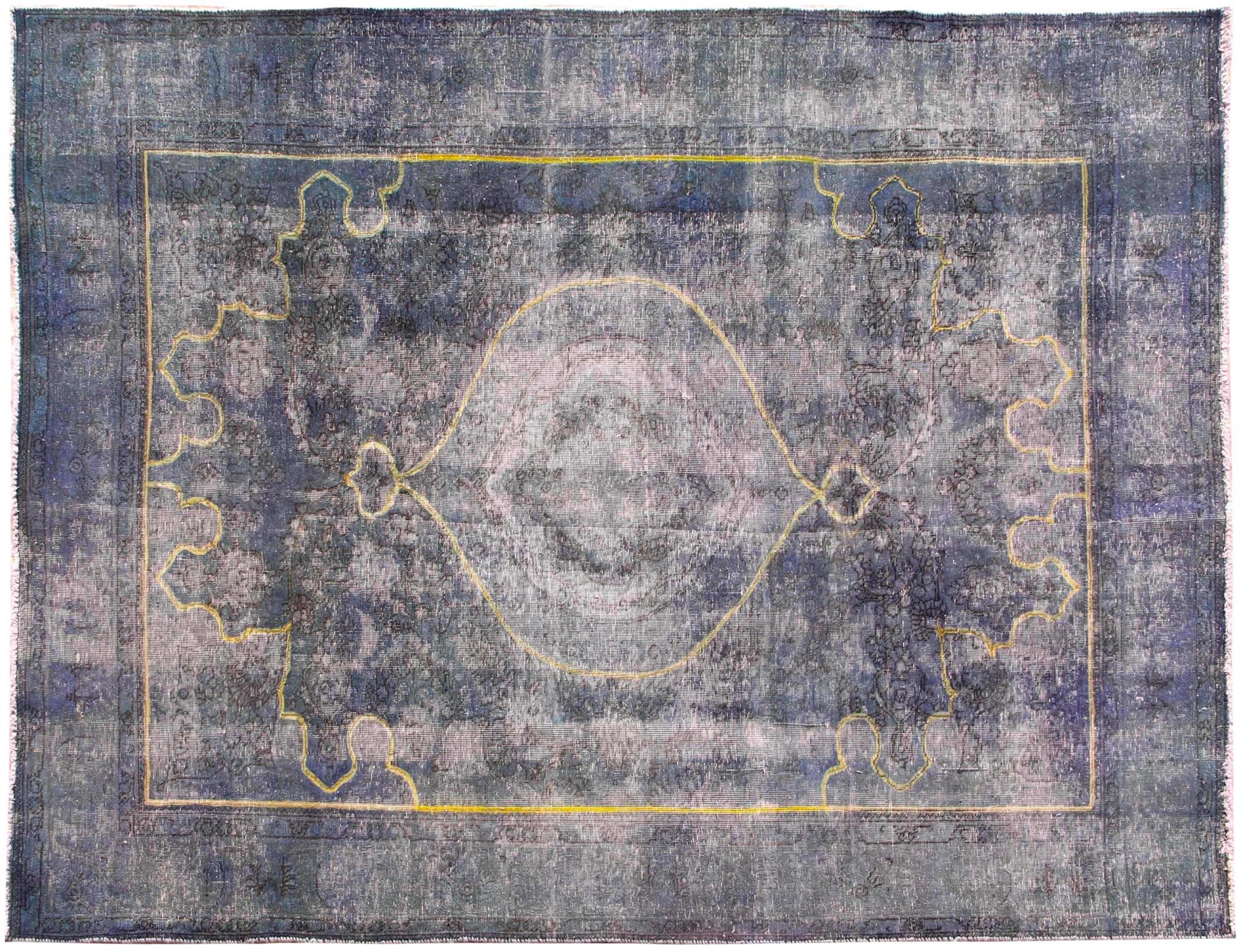 Persisk vintage teppe  blå <br/>340 x 203 cm