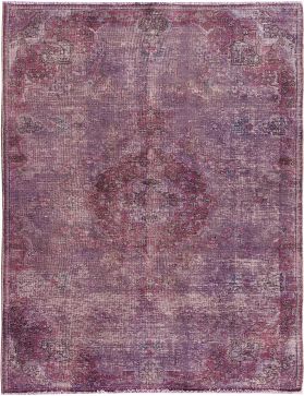 Alfombra persa vintage 233 x 135 púrpura