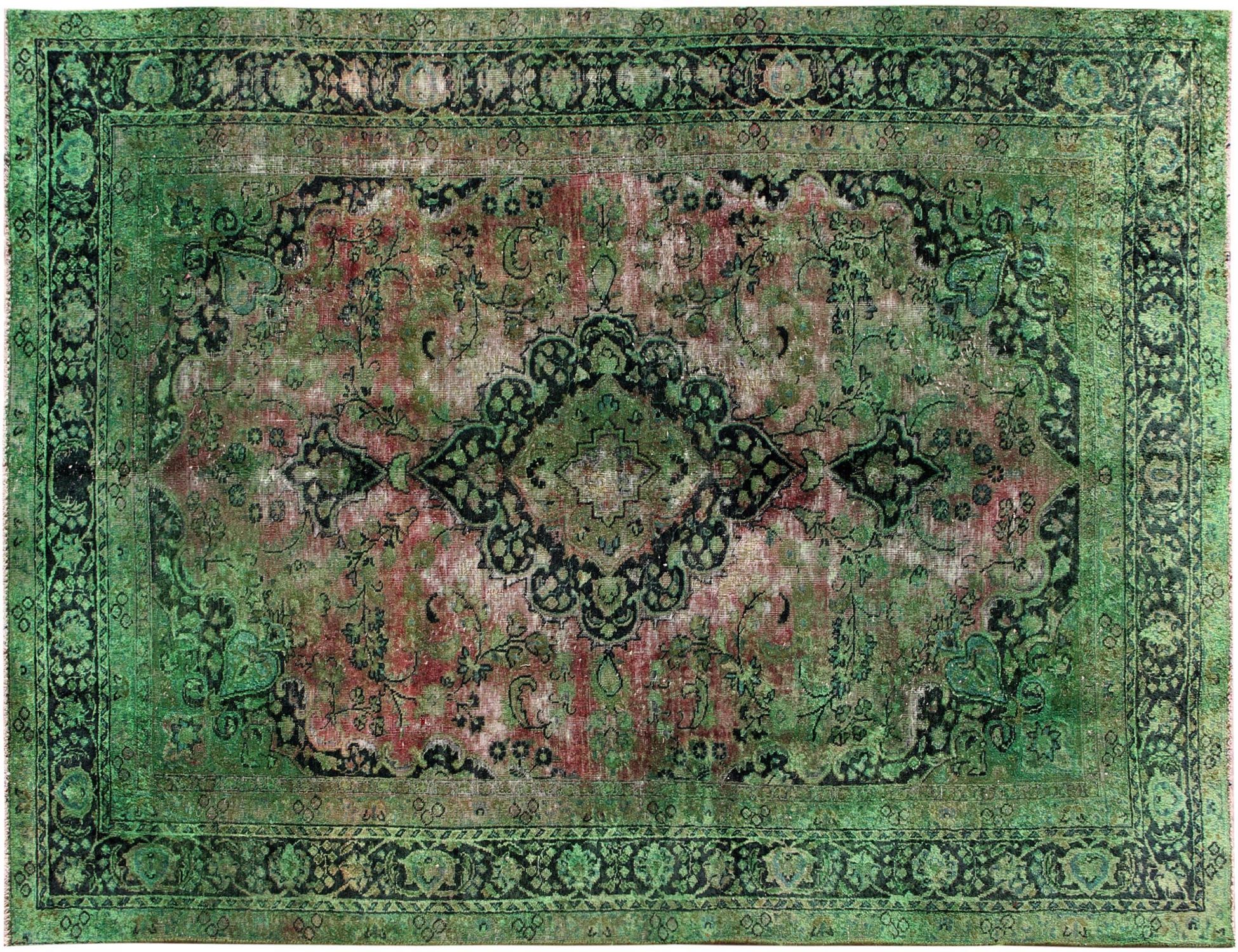 Perzisch Vintage Tapijt  groen <br/>284 x 192 cm