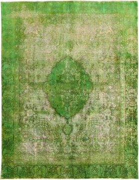 Alfombra persa vintage 353 x 264 verde