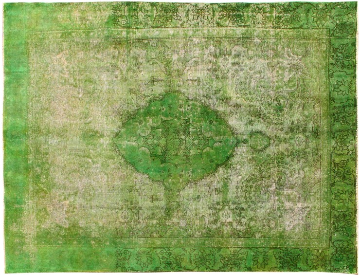 Verde Persa Alfombra persa vintage  353 x 264 cm