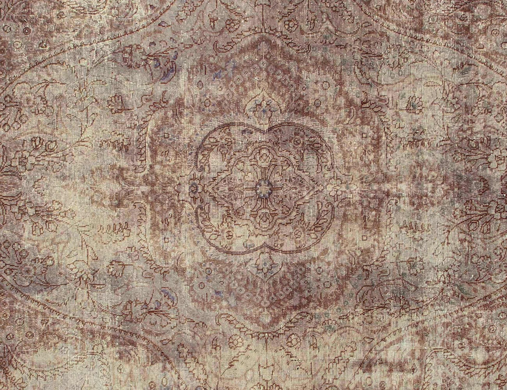 Persischer Vintage Teppich  grau <br/>340 x 245 cm