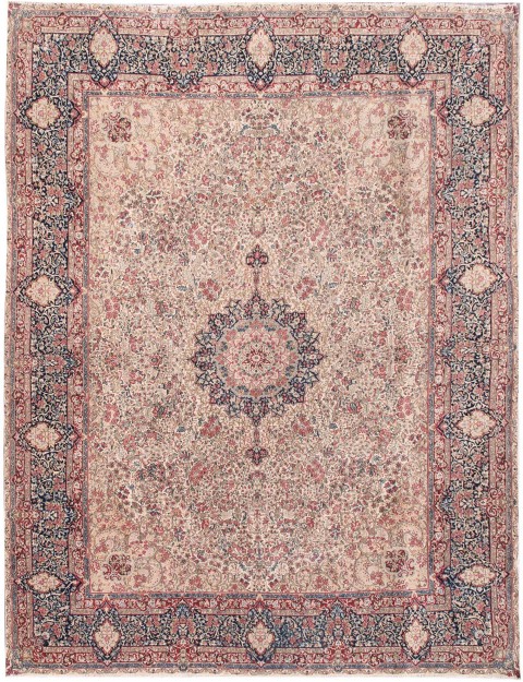 Beige Persien Retro Perserteppich 384 x 297 cm