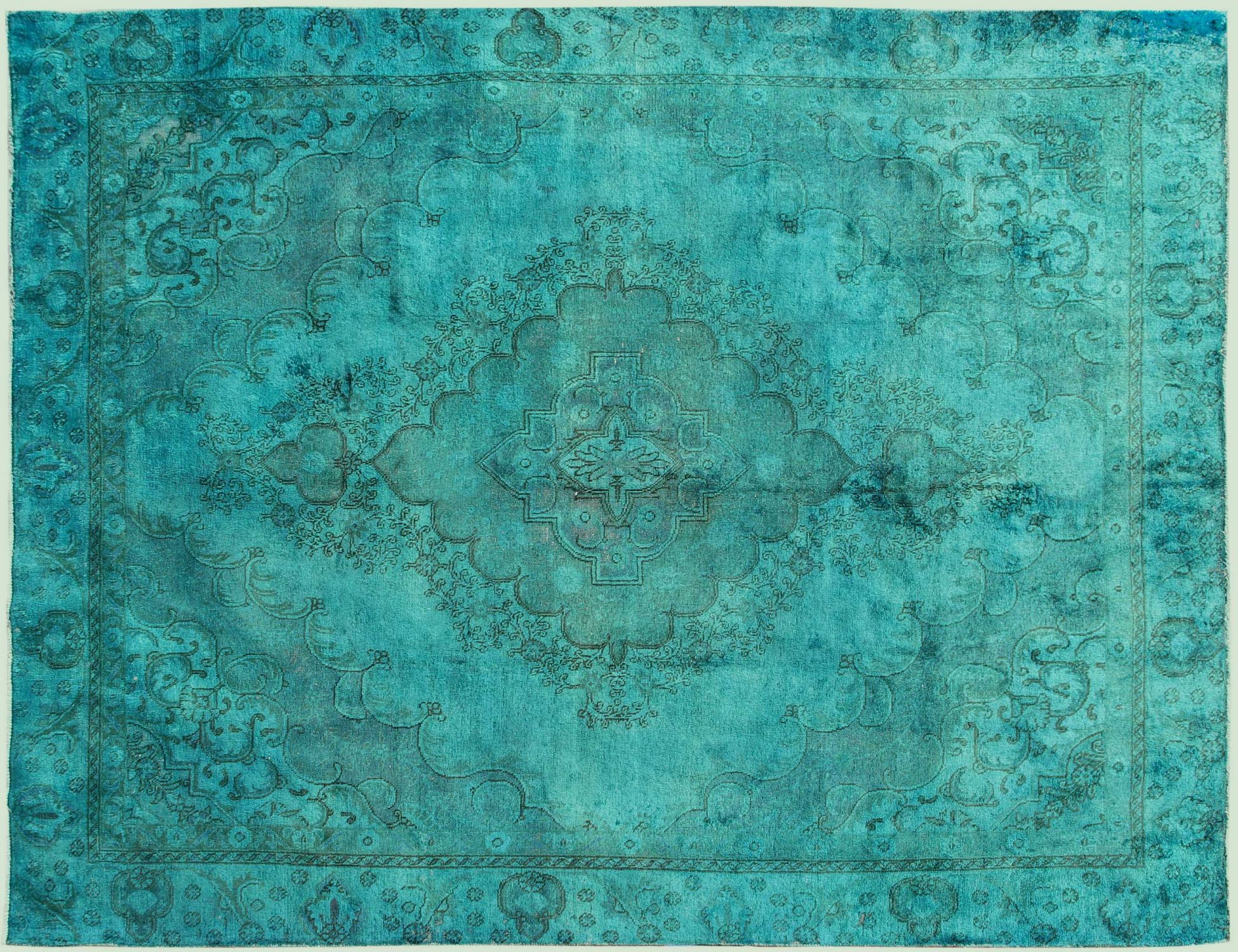 Tappeto vintage persiano  blu <br/>364 x 263 cm