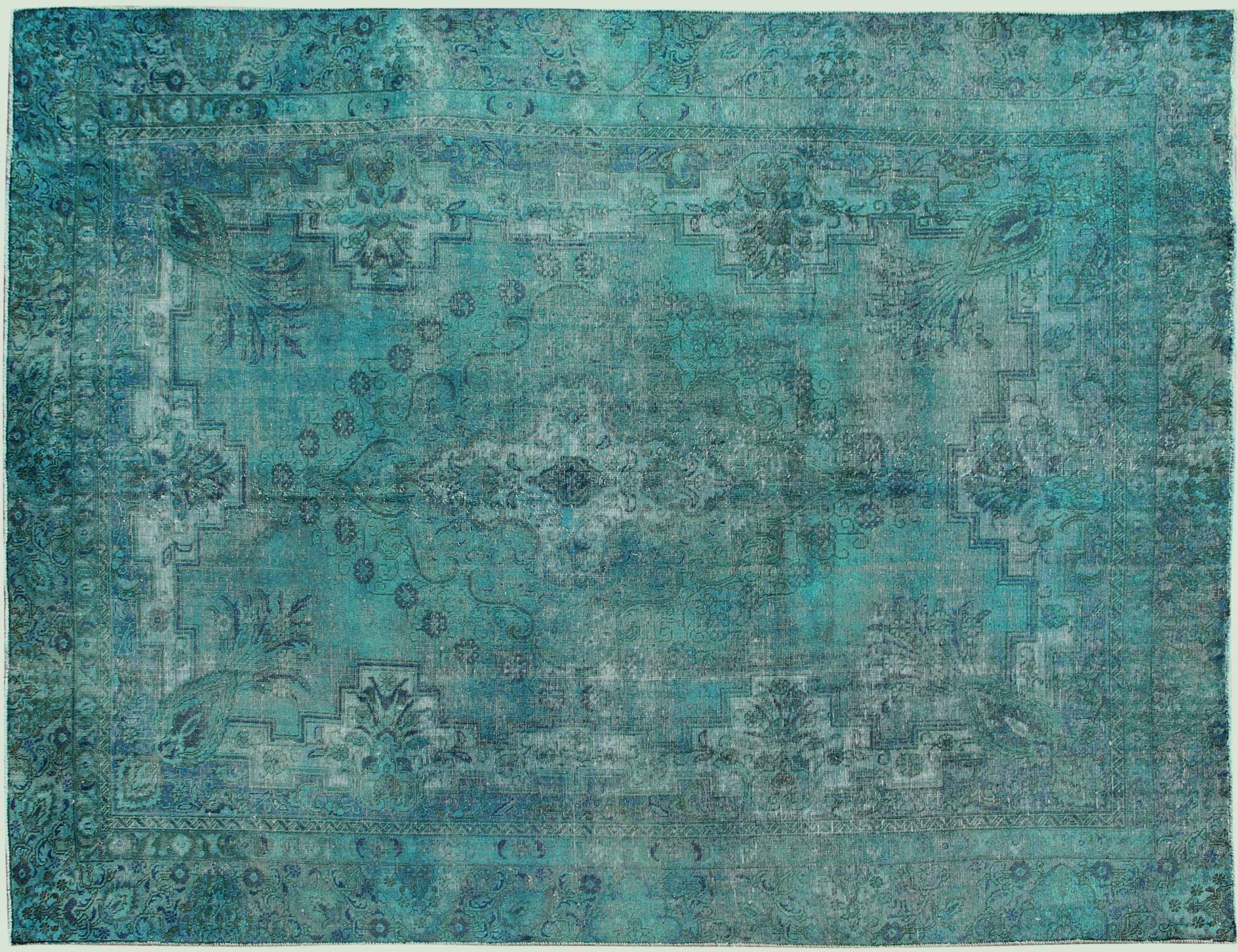 Tappeto vintage persiano  verde <br/>357 x 268 cm