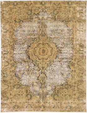 Persischer Vintage Teppich 255 x 150 gelb