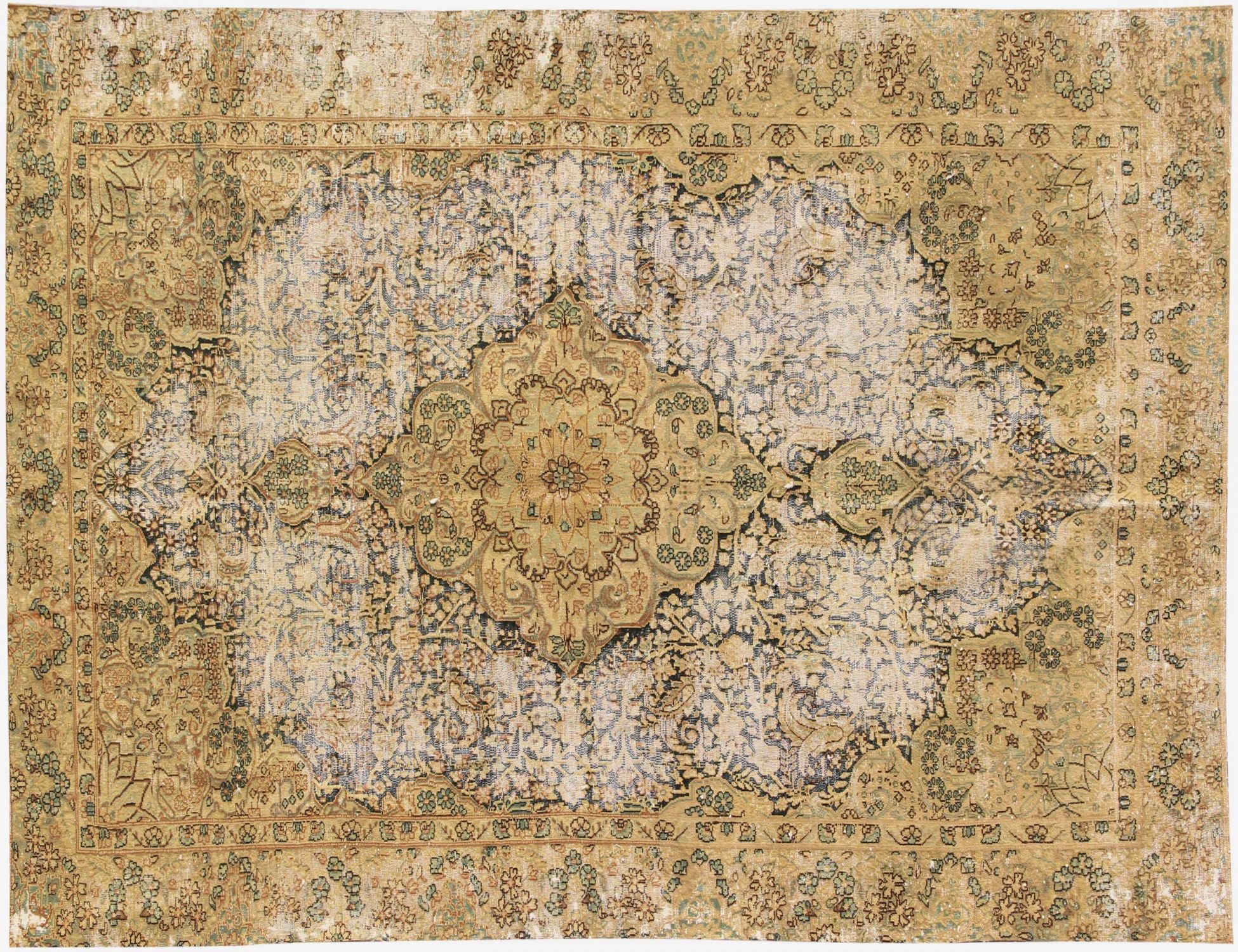 Tappeto vintage persiano  giallo <br/>255 x 150 cm