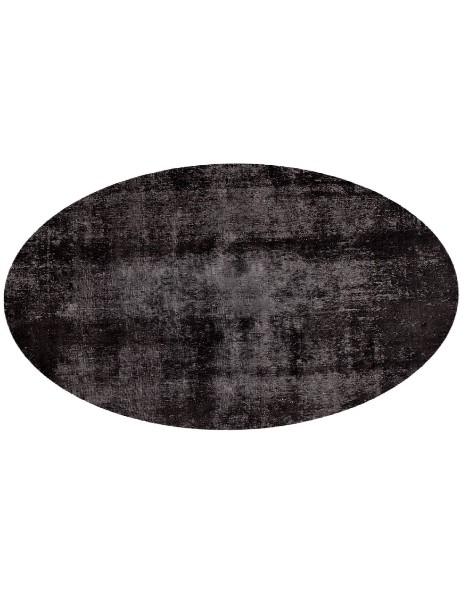 Rund  Vintage Teppich  schwarz <br/>292 x 292 cm