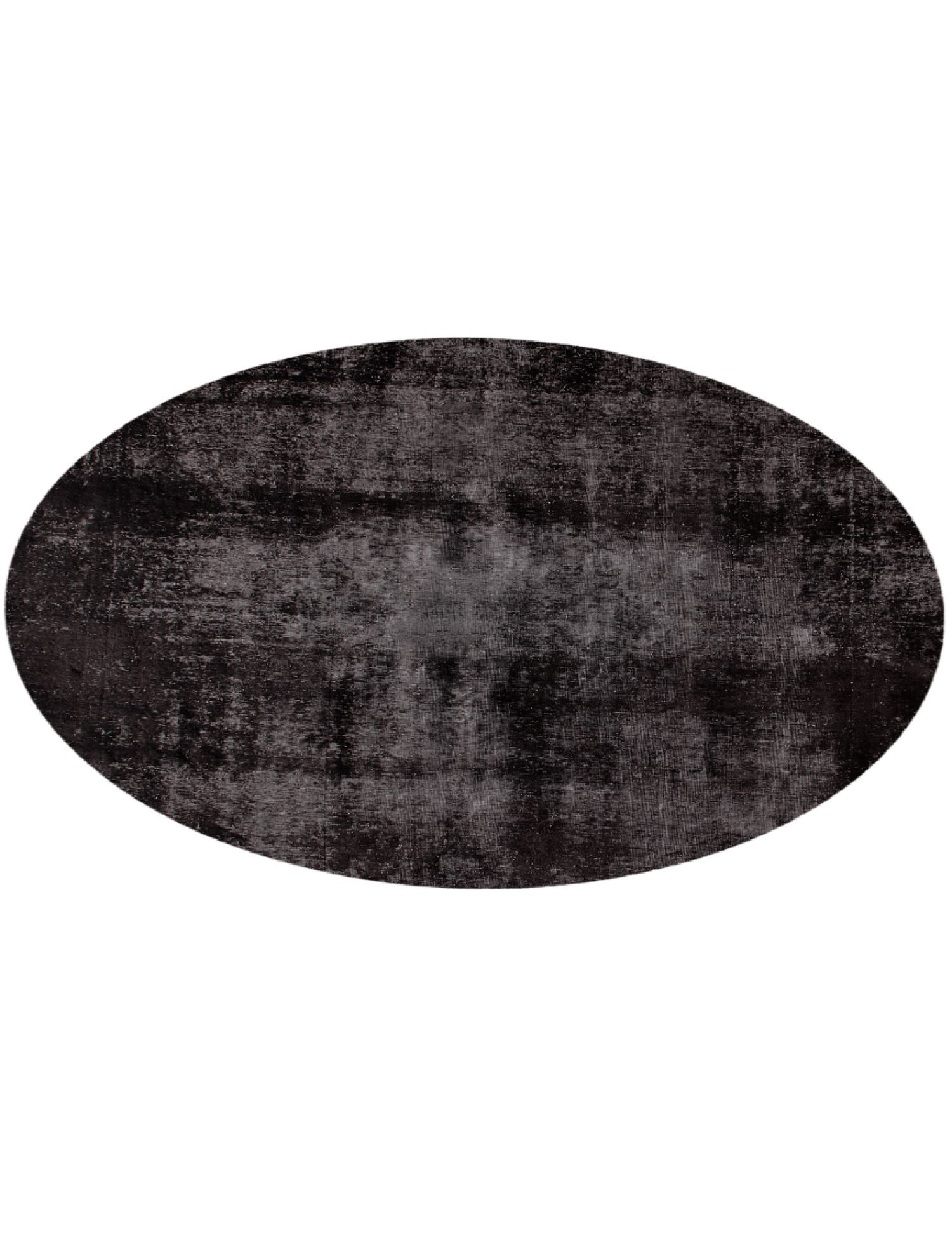 Rund  Vintage Teppich  schwarz <br/>292 x 292 cm