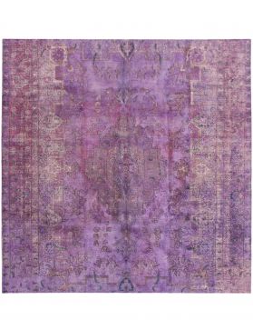 Tapis Persan vintage 280 x 280 violet