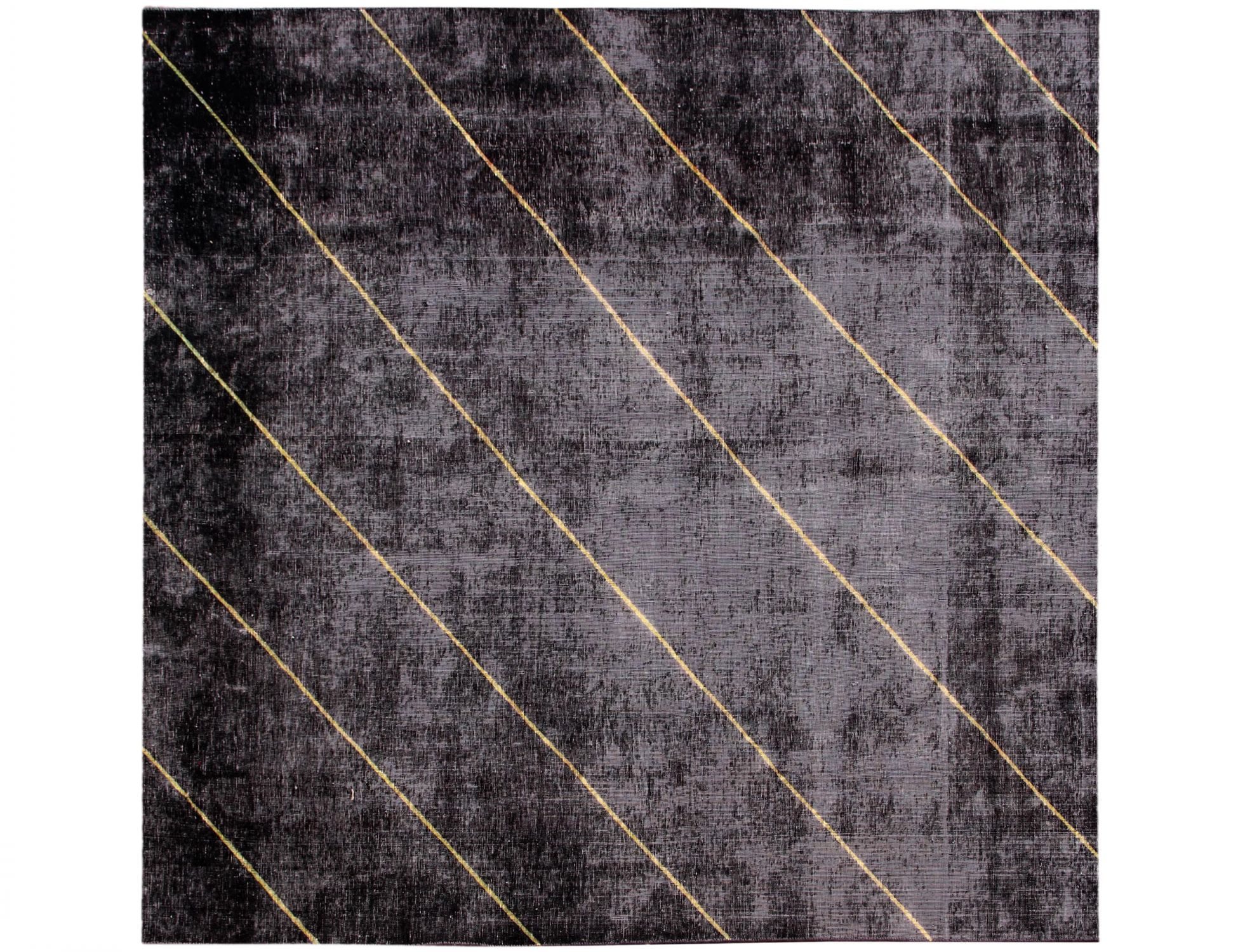 Tappeto vintage persiano  nero <br/>218 x 218 cm