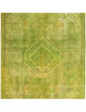 Alfombra persa vintage 224 x 224 verde