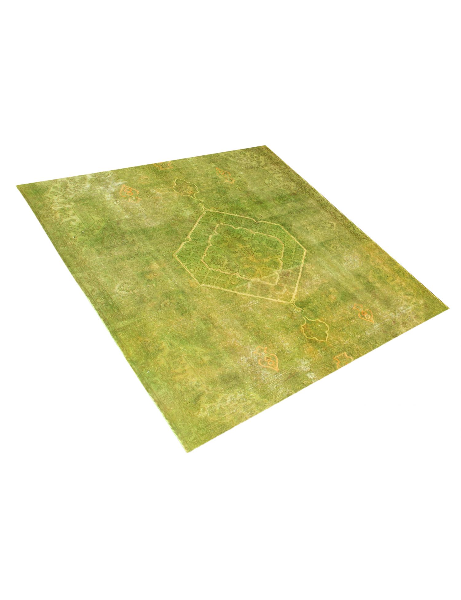 Quadrat  Vintage Teppich  grün <br/>224 x 224 cm