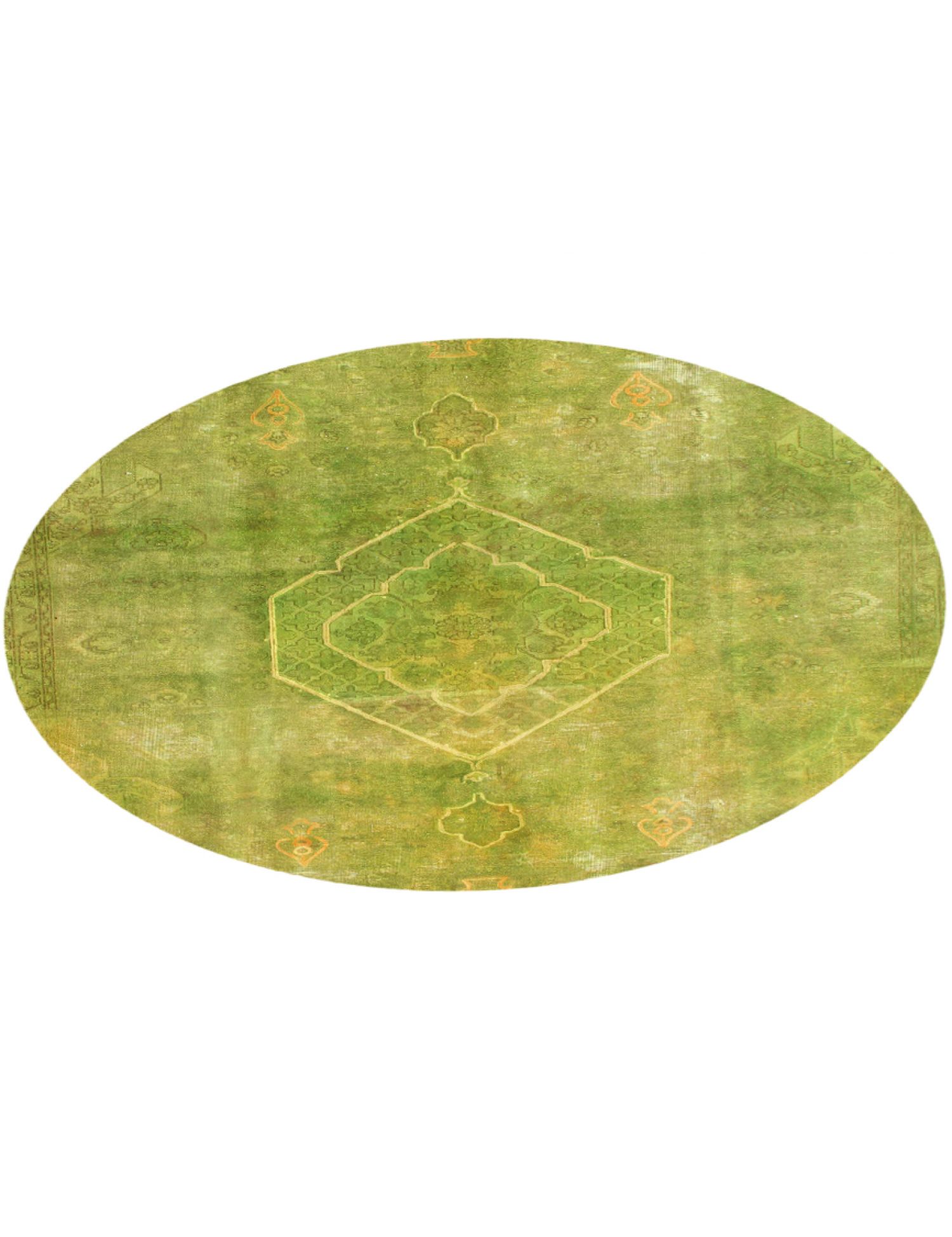 Persischer Vintage Teppich  grün <br/>224 x 224 cm