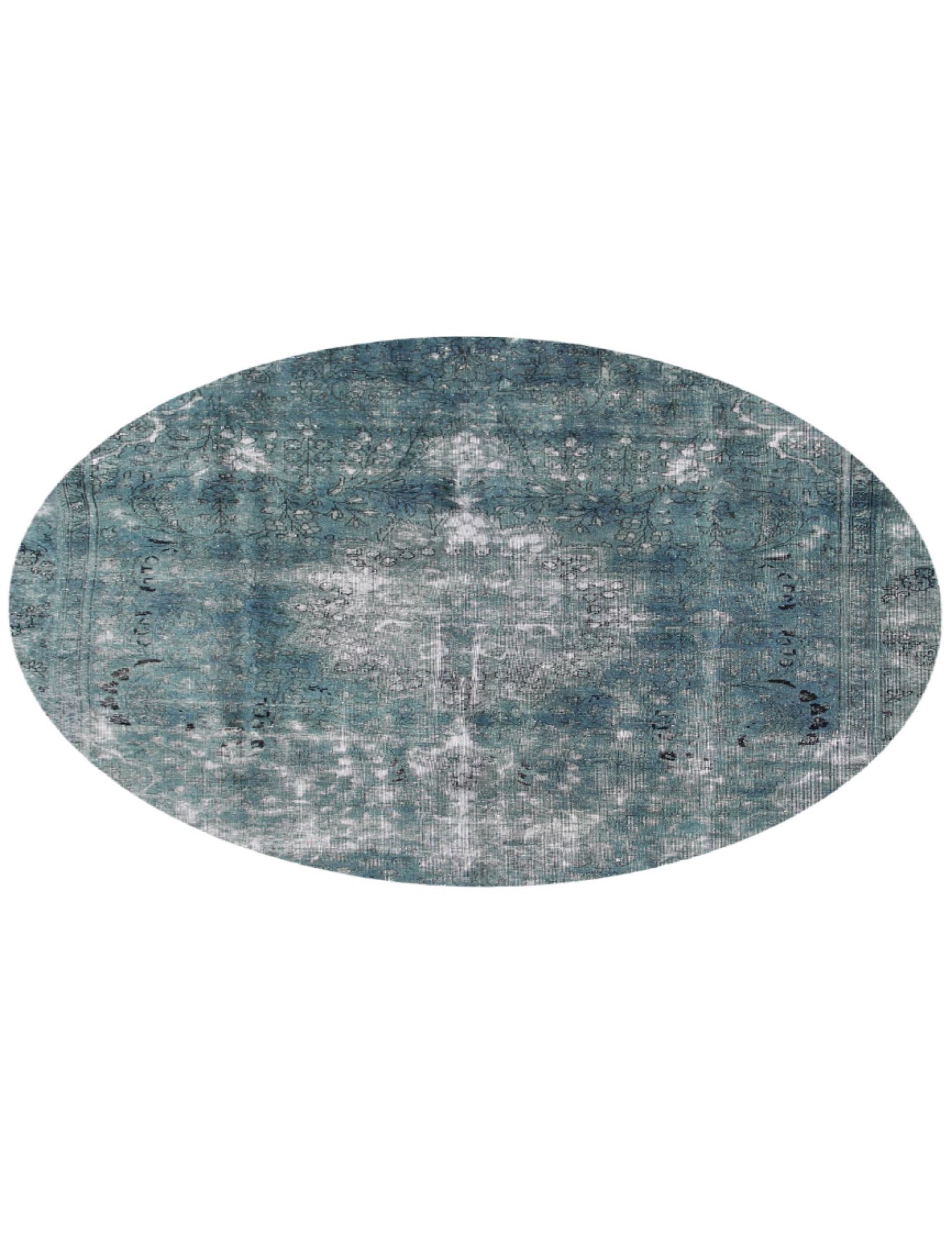 Persischer Vintage Teppich  türkis <br/>222 x 222 cm