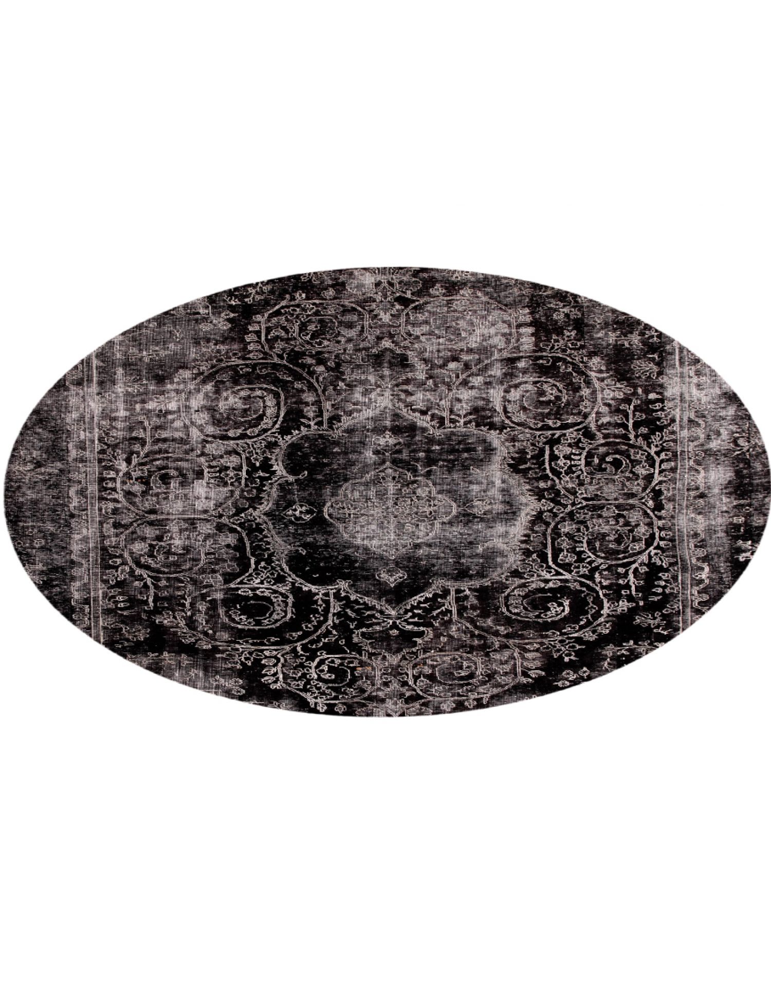 Persischer Vintage Teppich  schwarz <br/>271 x 271 cm