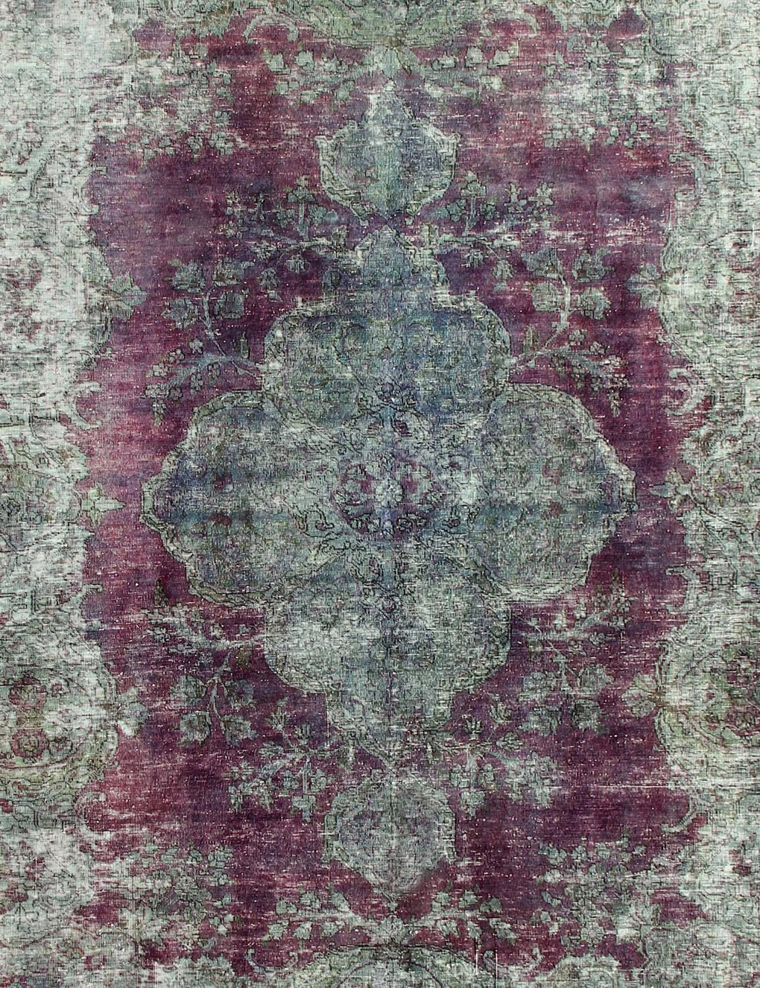 Persischer Vintage Teppich  grün <br/>290 x 290 cm