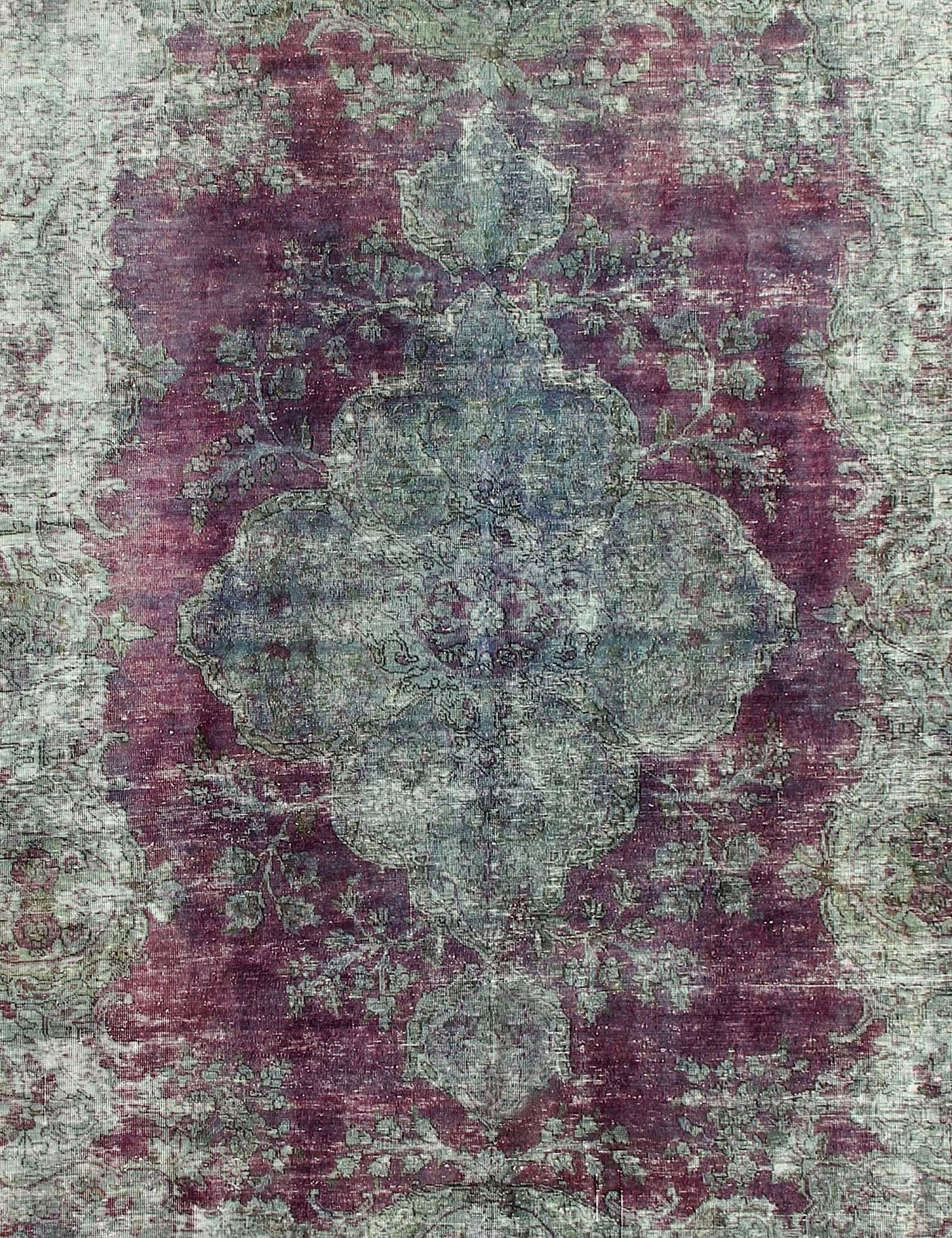 Quadrat  Vintage Teppich  grün <br/>290 x 290 cm