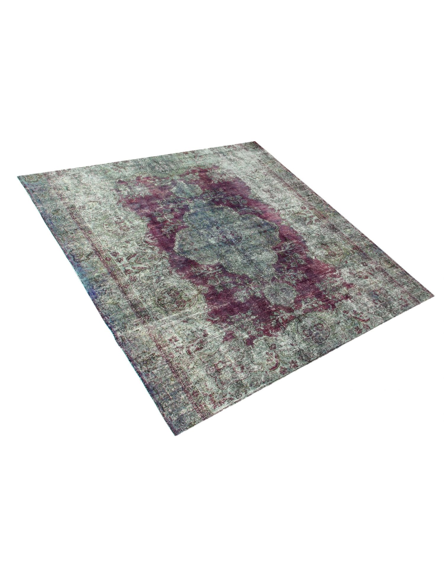 Quadrat  Vintage Teppich  grün <br/>290 x 290 cm