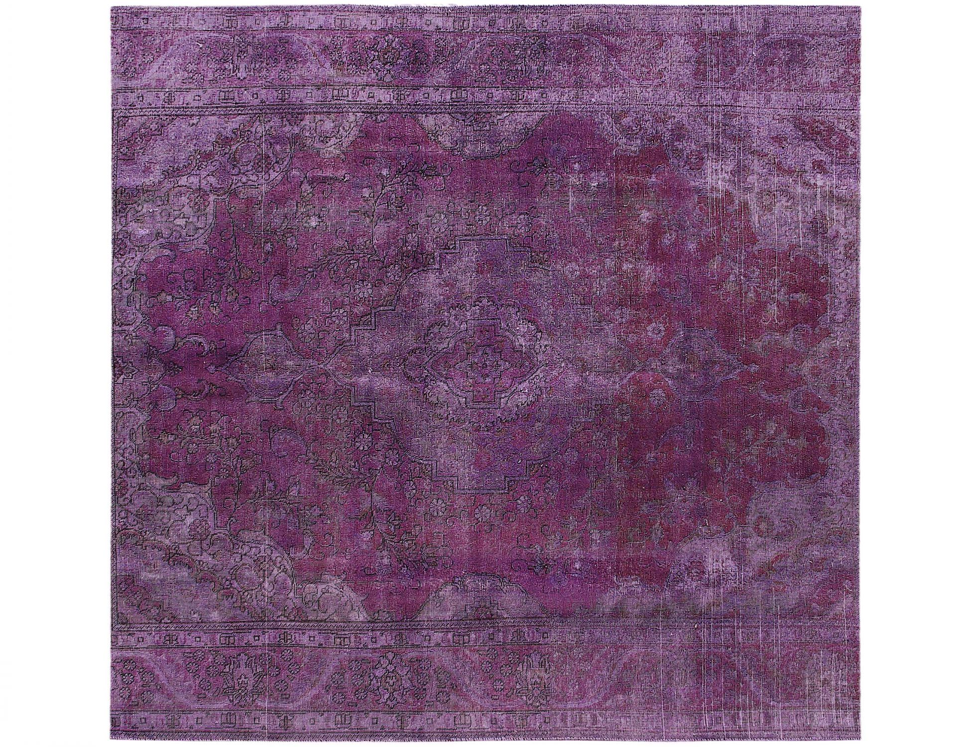 Persischer Vintage Teppich  lila <br/>262 x 262 cm
