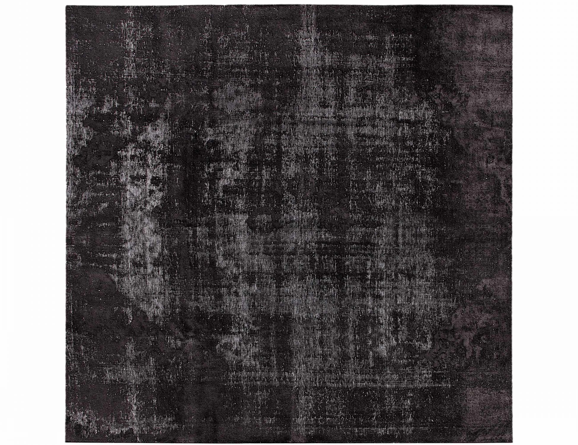 Tappeto vintage persiano  nero <br/>283 x 283 cm