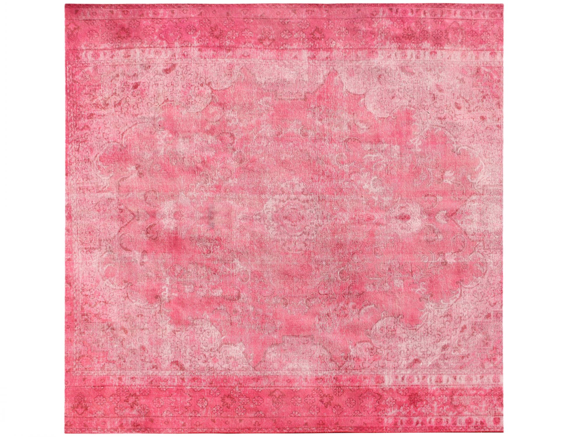 Tappeto vintage persiano  rosa <br/>292 x 292 cm